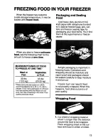 Preview for 13 page of KitchenAid KLFF15MT Use & Care Manual