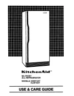 Предварительный просмотр 1 страницы KitchenAid KLRF15XT Use And Care Manual