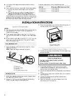 Preview for 4 page of KitchenAid KMBP100ESS Installation Instructions Manual