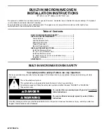 KitchenAid KMBS104EBL Installation Instructions Manual preview