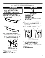 Предварительный просмотр 7 страницы KitchenAid KMBS104EBL Installation Instructions Manual