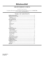 Preview for 1 page of KitchenAid KMCS1016GBL Use & Care Manual