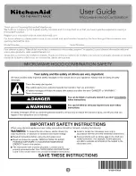 Preview for 1 page of KitchenAid KMHS120EWH0 User Manual