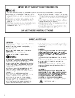 Preview for 4 page of KitchenAid KMW276 Use & Care Manual