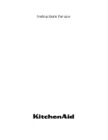 KitchenAid KOQCX 45600 Instructions For Use Manual предпросмотр