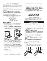 Предварительный просмотр 4 страницы KitchenAid KOSC504ESS Installation Instructions Manual