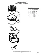 Preview for 7 page of KitchenAid KPCM050PM - Pro Line Single-Carafe Coffee Maker Parts List