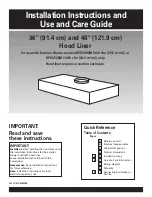 Preview for 1 page of KitchenAid KPEC992M Installation Instructions And Use And Care Manual