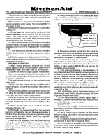 Предварительный просмотр 6 страницы KitchenAid KPES100 Service Manual