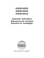 Предварительный просмотр 1 страницы KitchenAid KRCB 6010 Assembly Instructions Manual