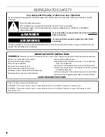 Preview for 2 page of KitchenAid KRFC300EBS User Instructions