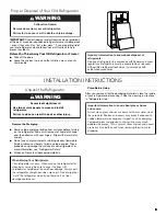 Preview for 3 page of KitchenAid KRFC300EBS User Instructions