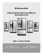 Предварительный просмотр 1 страницы KitchenAid KRFF507HBL Use & Care Manual