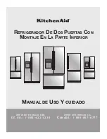 Предварительный просмотр 86 страницы KitchenAid KRFF507HBL Use & Care Manual