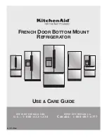 KitchenAid KRFF507HBS Use & Care Manual предпросмотр