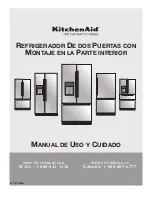 Предварительный просмотр 85 страницы KitchenAid KRFF507HBS Use & Care Manual