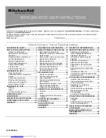 Preview for 1 page of KitchenAid KRSC500ESS User Instructions