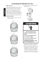 Preview for 11 page of KitchenAid - KSB560CV Blender With Polycarbonate Jar Instructions And Recipes Manual