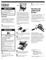 Preview for 6 page of KitchenAid KSBN220 Installation Instructions And Use And Care Manual