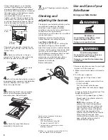 Preview for 6 page of KitchenAid KSBN220PSS Installation Instructions And Use And Care Manual