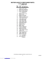 Preview for 8 page of KitchenAid KSBP25FJSS00 Parts List