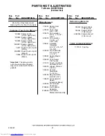 Preview for 21 page of KitchenAid KSBP25FKSS02 Parts List