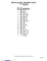 Preview for 8 page of KitchenAid KSBP25INSS02 Parts List