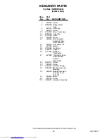 Preview for 20 page of KitchenAid KSBP25INSS02 Parts List