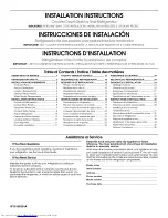 Предварительный просмотр 1 страницы KitchenAid KSC Installation Instructions Manual