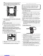 Предварительный просмотр 9 страницы KitchenAid KSC23C8E User Instructions