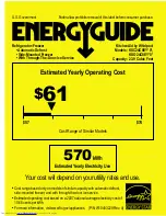 Preview for 1 page of KitchenAid KSC24C8EYY Energy Manual