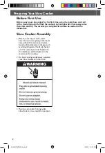 Preview for 8 page of KitchenAid KSC62222 Instructions Manual