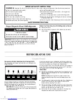 Предварительный просмотр 2 страницы KitchenAid KSCK23FV User Instructions