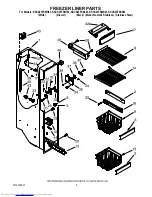 Предварительный просмотр 5 страницы KitchenAid KSCS23FSBL03 Parts List