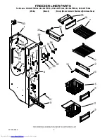 Предварительный просмотр 5 страницы KitchenAid KSCS23FTBL02 Parts List