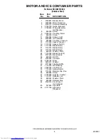 Preview for 8 page of KitchenAid KSCS25FJSS00 Parts List