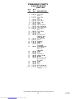 Preview for 20 page of KitchenAid KSCS25FJSS00 Parts List