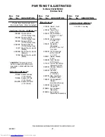 Preview for 21 page of KitchenAid KSCS25FJSS00 Parts List