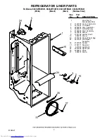 Предварительный просмотр 3 страницы KitchenAid KSCS25FKBL01 Parts List