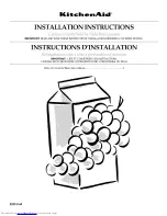 Preview for 1 page of KitchenAid KSCS25FKSS01 Installation Instructions Manual