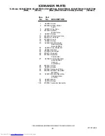 Preview for 20 page of KitchenAid KSCS25FTBL00 Parts List