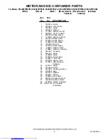 Preview for 8 page of KitchenAid KSCS25FVBL00 Parts List