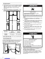 Preview for 4 page of KitchenAid KSCS25MTMK - 23.7 cu. ft. Refrigerator Installation Instructions Manual