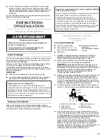 Preview for 21 page of KitchenAid KSCS25MTMK - 23.7 cu. ft. Refrigerator Installation Instructions Manual