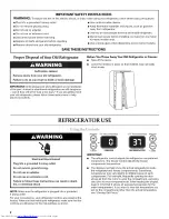 Preview for 2 page of KitchenAid KSCS25MVMK00 User Instructions