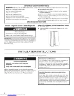 Предварительный просмотр 2 страницы KitchenAid KSF26C4XYB00 User Instructions