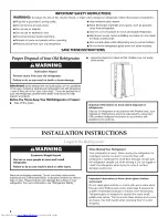 Preview for 2 page of KitchenAid KSF26C4XYB02 User Instructions