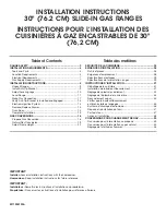 Preview for 1 page of KitchenAid KSGB900ESS4 Installation Instructions Manual