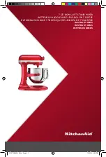 KitchenAid KSM7586POB1 Instructions Manual preview