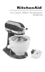 Preview for 1 page of KitchenAid KSMICM Manual